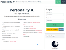 Tablet Screenshot of personalityx.com